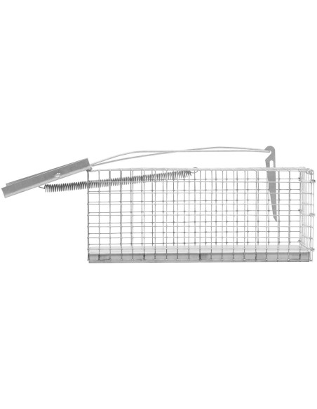 Gyvi gaudyklė žiurkėms, pelėms ir kitiems gyvūnams 27 x 12 x 12 cm, tinklelis 13 x 13 mm