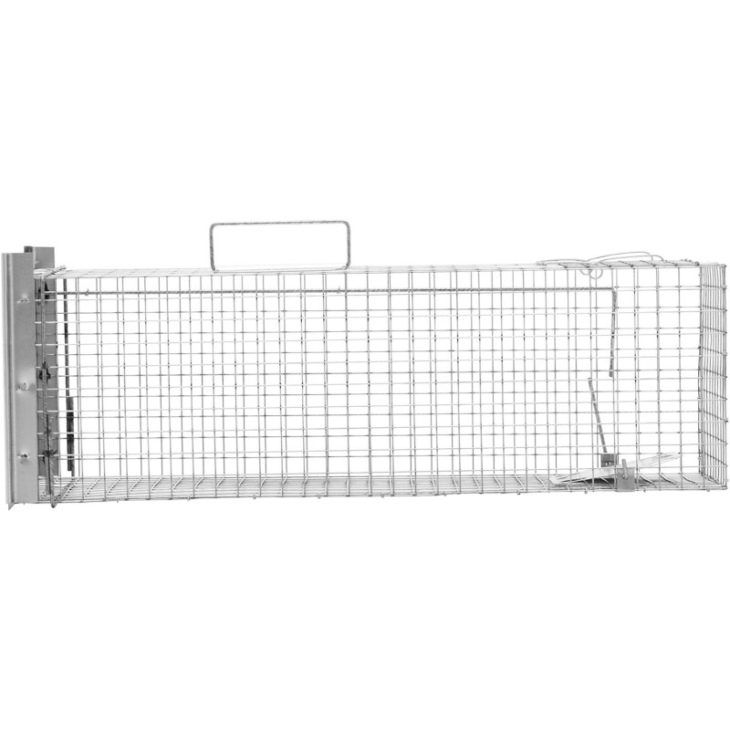 Gyvi spąstai kiaunėlėms, žiurkėms ir kitiems gyvūnams 82 x 26 x 26 cm, tinklelis 25 x 25 mm