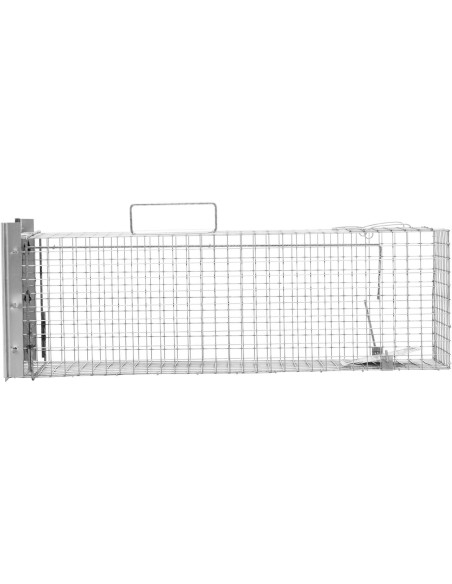 Gyvi spąstai kiaunėlėms, žiurkėms ir kitiems gyvūnams 82 x 26 x 26 cm, tinklelis 25 x 25 mm Gyvi spąstai kiaunėlėms, žiurkėms ir kitiems gyvūnams 82 x 26 x 26 cm, tinklelis 25 x 25 mm