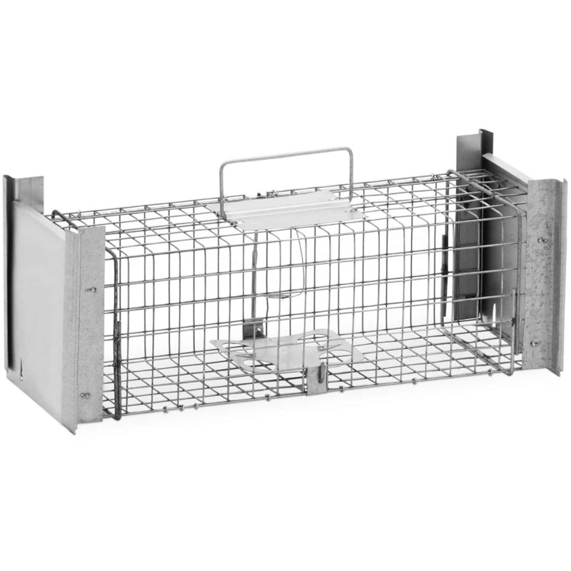 Gyvi spąstai kiaunėlėms žiurkėms gyvūnams dvipusiai 50 x 19 x 20 cm tinklelis 25 x 25 mm