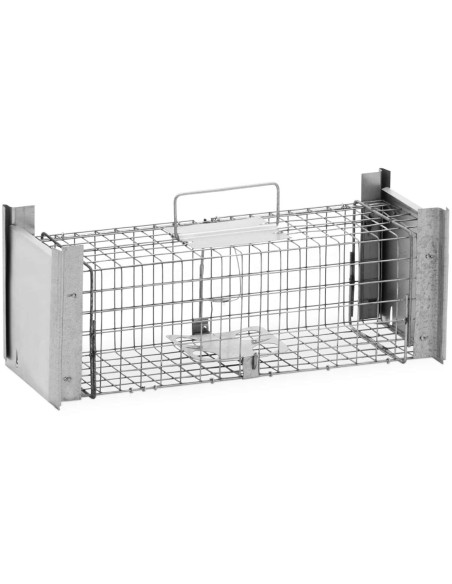 Gyvi spąstai kiaunėlėms žiurkėms gyvūnams dvipusiai 50 x 19 x 20 cm tinklelis 25 x 25 mm Gyvi spąstai kiaunėlėms žiurkėms gyvūnams dvipusiai 50 x 19 x 20 cm tinklelis 25 x 25 mm