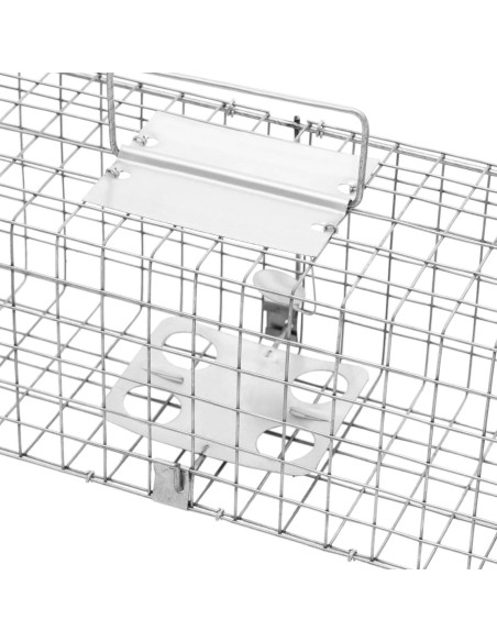 Gyvi spąstai kiaunėlėms žiurkėms gyvūnams dvipusiai 50 x 19 x 20 cm tinklelis 25 x 25 mm Gyvi spąstai kiaunėlėms žiurkėms gyvūnams dvipusiai 50 x 19 x 20 cm tinklelis 25 x 25 mm