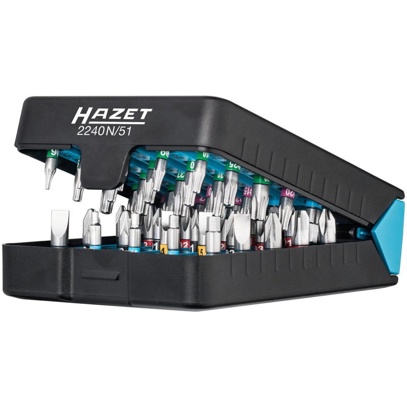 6,3 mm 1/4'' šešiakampių lizdų antgalių rinkinys - 37 vnt Hazet