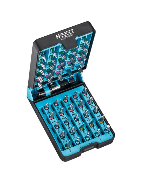 6,3 mm 1/4'' šešiakampių lizdų antgalių rinkinys - 37 vnt Hazet