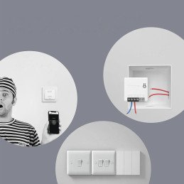 MINIR3 baltas WiFi įleidžiamas srovės jungiklis