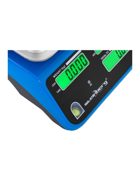 LCD parduotuvės svarstyklės 34 x 24 cm 40 kg / 2 g mėlyna LCD parduotuvės svarstyklės 34 x 24 cm 40 kg / 2 g mėlyna