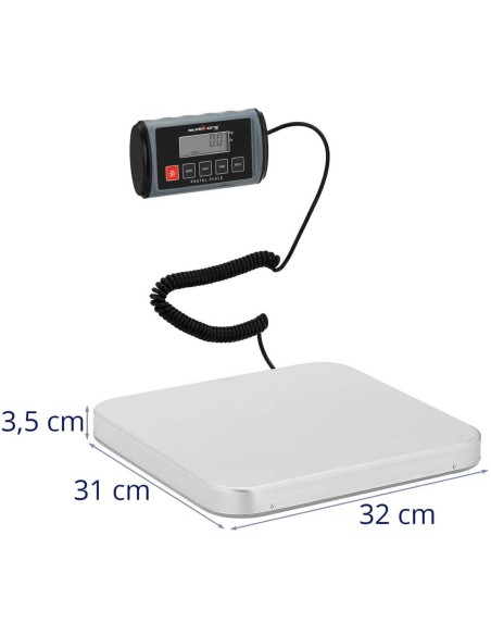 LCD pašto siuntinių svarstyklės 31 x 32 cm 200 kg / 0,1 kg LCD pašto siuntinių svarstyklės 31 x 32 cm 200 kg / 0,1 kg