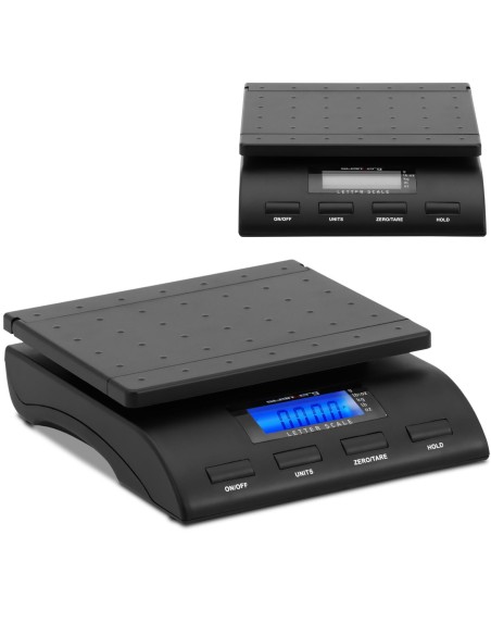 Pašto svarstyklės laiškų siuntiniams LCD 18 x 22 cm 40 kg / 5 g Pašto svarstyklės laiškų siuntiniams LCD 18 x 22 cm 40 kg / 5 g