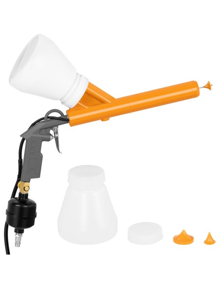 Miltelinio dažymo pistoletas su įtampos reguliavimu - KOMPLEKTAS