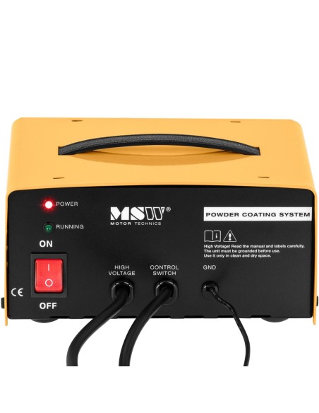 Miltelinio dažymo pistoletas su įtampos reguliavimu - KOMPLEKTAS