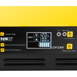 Automobilinis įkroviklis akumuliatoriaus įkroviklis LCD 12/24 V 10/6 A