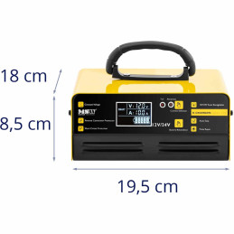 Automobilinis įkroviklis akumuliatoriaus įkroviklis LCD 12/24 V 10/6 A