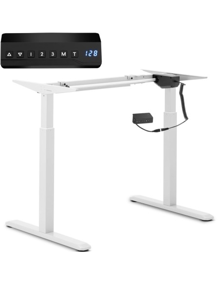 Stalo rėmas su elektriniu aukščio reguliavimu 73-123 cm iki 80 kg BALTAS Stalo rėmas su elektriniu aukščio reguliavimu 73-123 cm iki 80 kg BALTAS