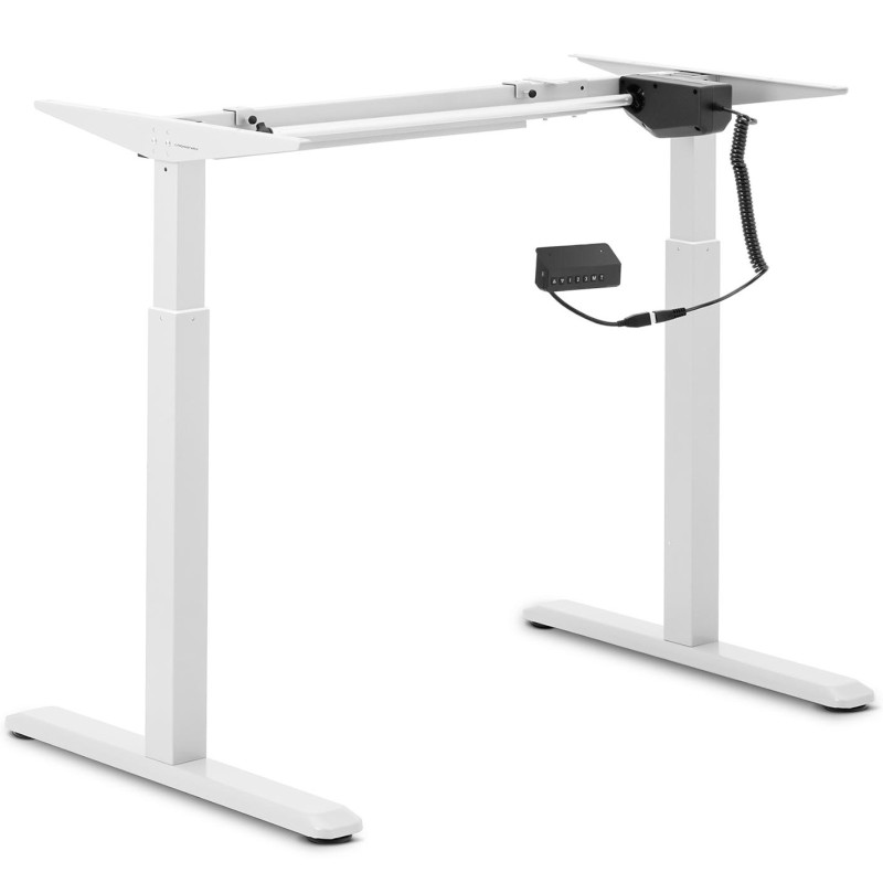 Stalo rėmas su elektriniu aukščio reguliavimu 73-123 cm iki 80 kg BALTAS