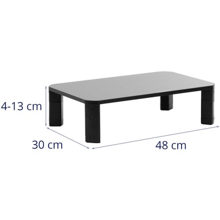 Nešiojamojo kompiuterio monitoriaus lentynos stovas su reguliuojamu aukščiu 40/70/100/130 mm Nešiojamojo kompiuterio monitoriaus lentynos stovas su reguliuojamu aukščiu 40/70/100/130 mm