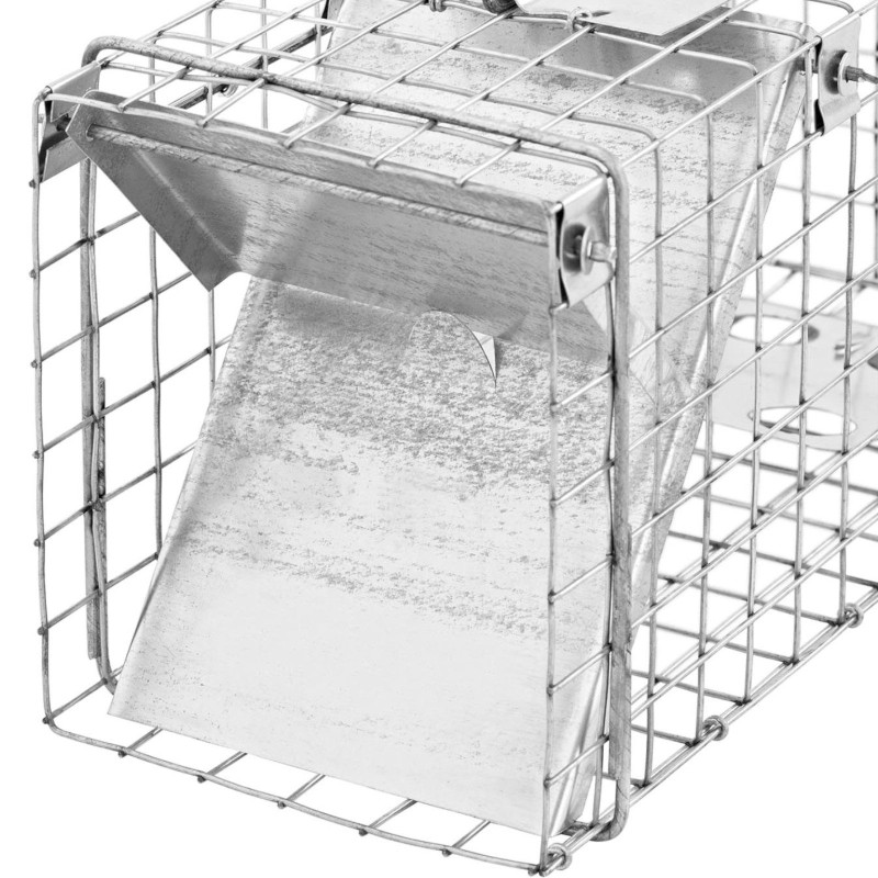 Gyvi spąstai kiaunei žiurkėms lapėms 35 x 17 x 20 cm tinklelis 25 x 25 mm