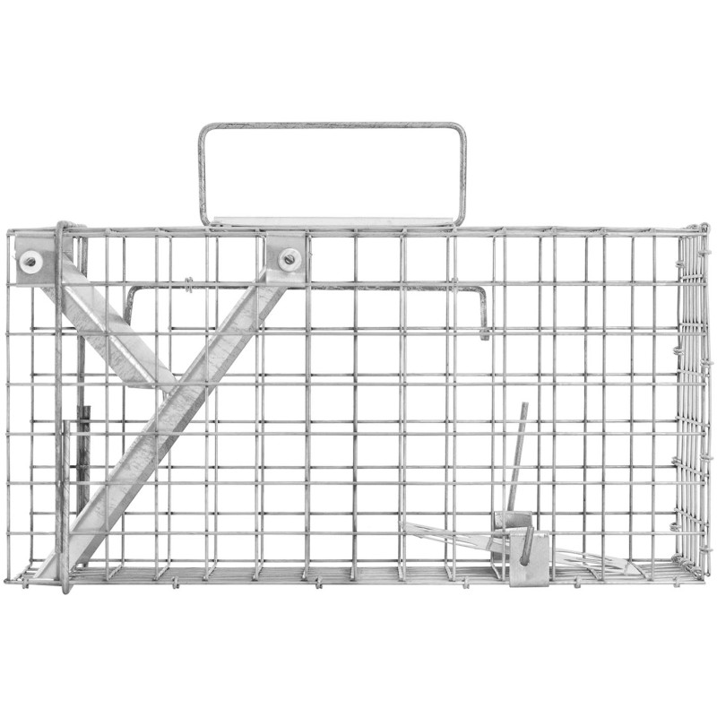 Gyvi spąstai kiaunei žiurkėms lapėms 35 x 17 x 20 cm tinklelis 25 x 25 mm