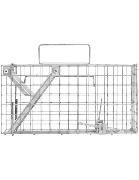 Gyvi spąstai kiaunei žiurkėms lapėms 35 x 17 x 20 cm tinklelis 25 x 25 mm Gyvi spąstai kiaunei žiurkėms lapėms 35 x 17 x 20 cm tinklelis 25 x 25 mm