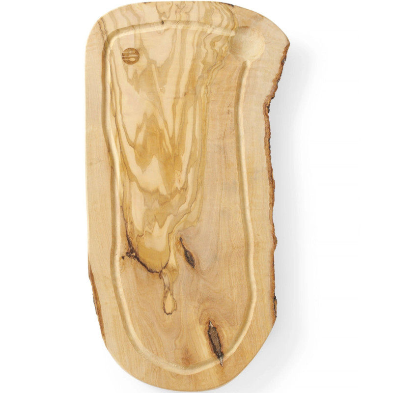 Serviravimo lenta iš alyvmedžio su grioveliu 400 x 250 x 18 mm - Hendi 505212
