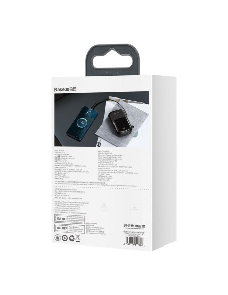 Maitinimo bankas su greitu įkrovimu 20000mAh 22,5W QC-PD-SCP-FCP USB-C kabelis juodas Maitinimo bankas su greitu įkrovimu 20000mAh 22,5W QC-PD-SCP-FCP USB-C kabelis juodas