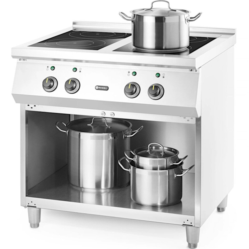 Atskirai pastatoma 4 degiklių elektrinė indukcinė viryklė 400 V 17000 W - Hendi 237687