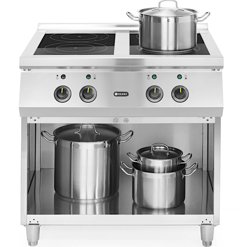 Atskirai pastatoma 4 degiklių elektrinė indukcinė viryklė 400 V 17000 W - Hendi 237687