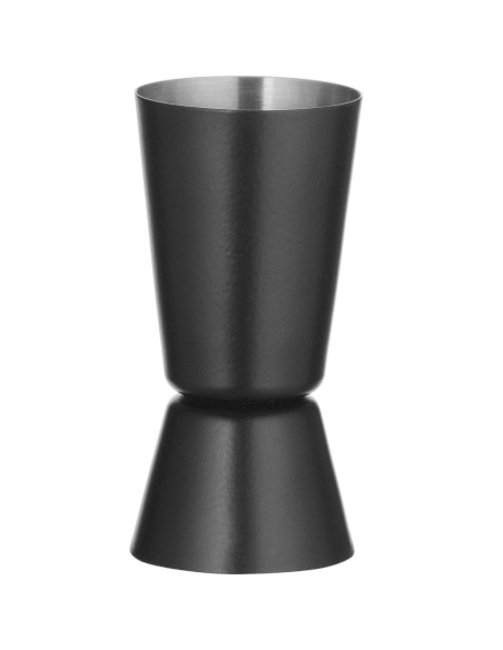 Dvipusis batonėlio matas kokteiliams 25 ml 35 ml - juodas