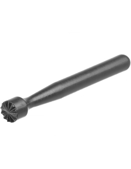 Skiediniu, grūstuvu ir plaktuvu profiliuota juoda žvaigždė