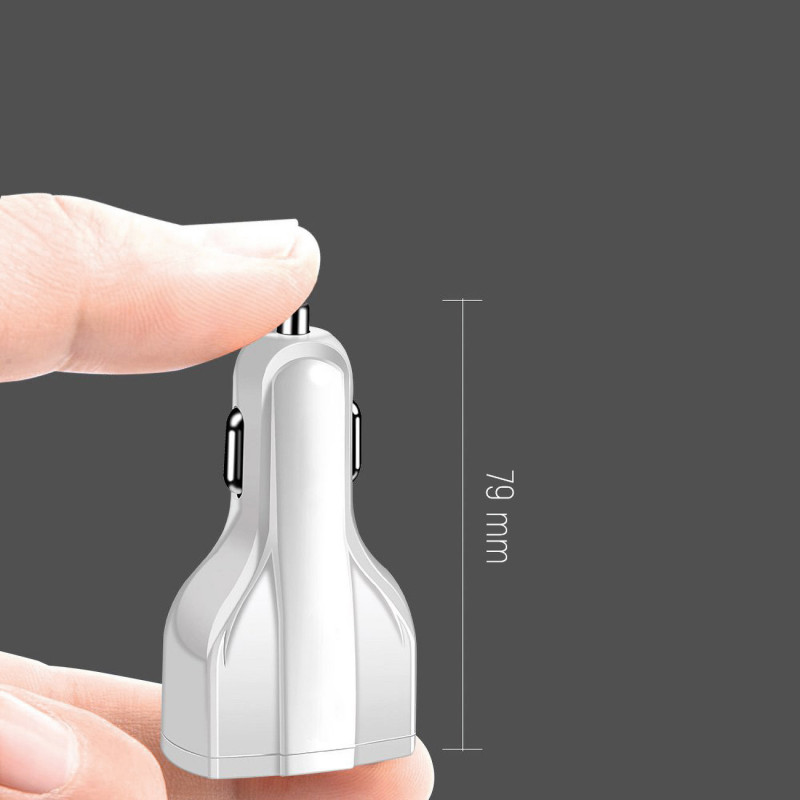 Automobilinis pakrovėjas 2xUSB ir USB C juodas