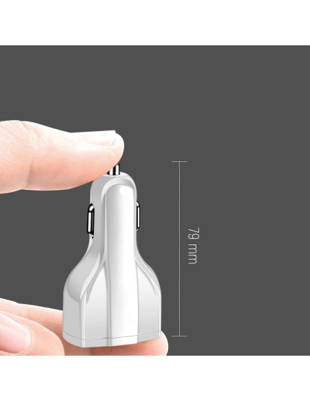 Automobilinis pakrovėjas 2xUSB ir USB C juodas