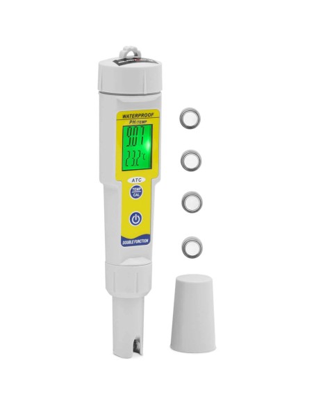 Rūgščių matuoklis pH matuoklis su LCD termometru 0-14 pH 0-50 C Rūgščių matuoklis pH matuoklis su LCD termometru 0-14 pH 0-50 C