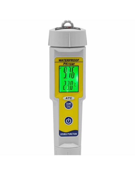 Rūgščių matuoklis pH matuoklis su LCD termometru 0-14 pH 0-50 C Rūgščių matuoklis pH matuoklis su LCD termometru 0-14 pH 0-50 C