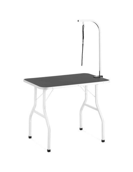 Nešiojamas sulankstomas šunų priežiūros stalas 60 kg 910 x 610 mm 1 pavadėlis - baltas Nešiojamas sulankstomas šunų priežiūros stalas 60 kg 910 x 610 mm 1 pavadėlis - baltas