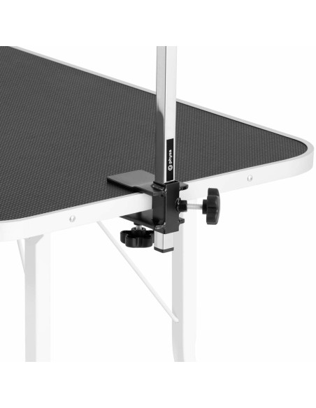 Nešiojamas sulankstomas šunų priežiūros stalas 60 kg 910 x 610 mm 1 pavadėlis - baltas Nešiojamas sulankstomas šunų priežiūros stalas 60 kg 910 x 610 mm 1 pavadėlis - baltas