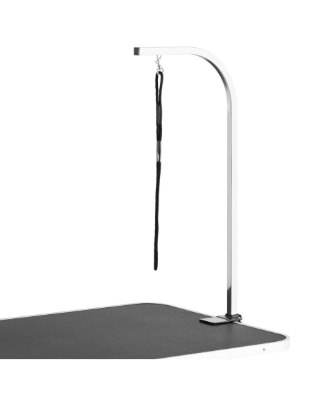 Nešiojamas sulankstomas šunų priežiūros stalas 60 kg 910 x 610 mm 1 pavadėlis - baltas Nešiojamas sulankstomas šunų priežiūros stalas 60 kg 910 x 610 mm 1 pavadėlis - baltas