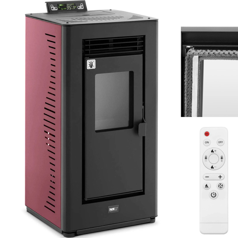 Atskirai pastatoma granulinė krosnelė su pulteliu 50-225 m3 9000 W