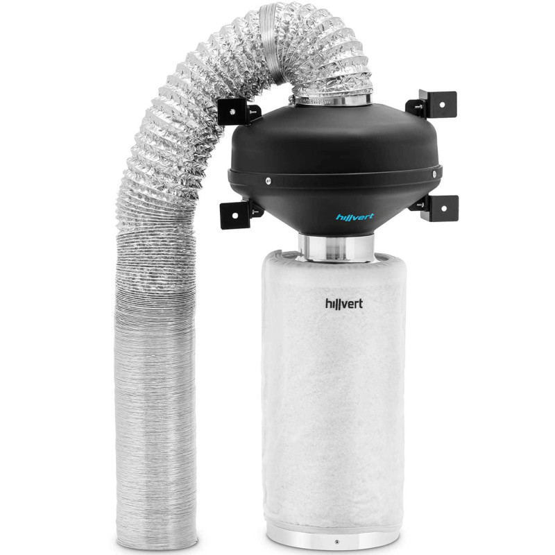 Ventiliacijos komplektas ventiliatoriaus anglies filtras 40 cm vėdinimo vamzdžio sk. 102 mm 10 m