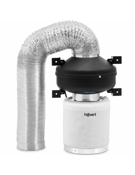 Vėdinimo komplektas ventiliatoriaus anglies filtras ventiliacijos vamzdžio sk. 125 mm 10 m Vėdinimo komplektas ventiliatoriaus anglies filtras ventiliacijos vamzdžio sk. 125 mm 10 m