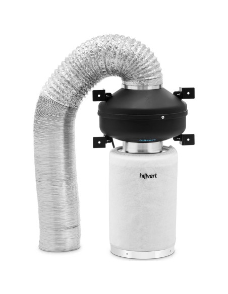Vėdinimo komplektas ventiliatoriaus anglies filtras ventiliacijos vamzdžio sk. 130mm 10m Vėdinimo komplektas ventiliatoriaus anglies filtras ventiliacijos vamzdžio sk. 130mm 10m