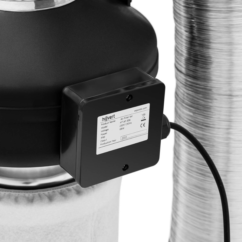 Vėdinimo komplektas ventiliatoriaus anglies filtras ventiliacijos vamzdžio sk. 130mm 10m