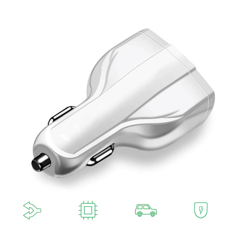 Automobilinis pakrovėjas 2xUSB ir USB C juodas