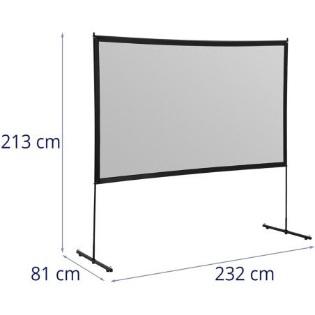 Nešiojamas grindų projekcinis ekranas 100 colių 221,2 x 124,5 cm 16:9 Nešiojamas grindų projekcinis ekranas 100 colių 221,2 x 124,5 cm 16:9