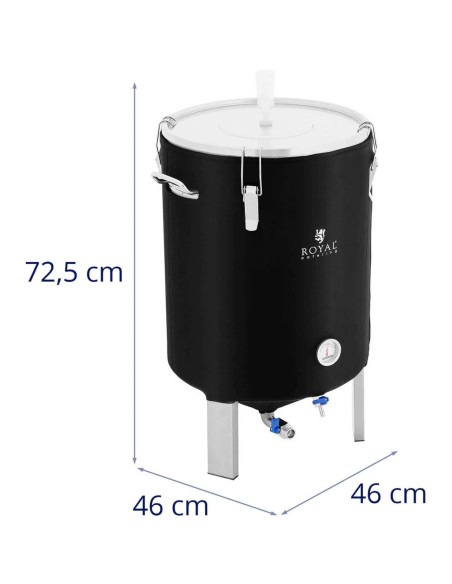 Konteineris fermentatorius Boileris Vyno Alaus fermentatorius Su izoliacija 0-40C 60L