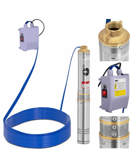 Povandeninis siurblys giluminiam gręžiniui STAL 500 W 6000 l/h iki 43 m Povandeninis siurblys giluminiam gręžiniui STAL 500 W 6000 l/h iki 43 m
