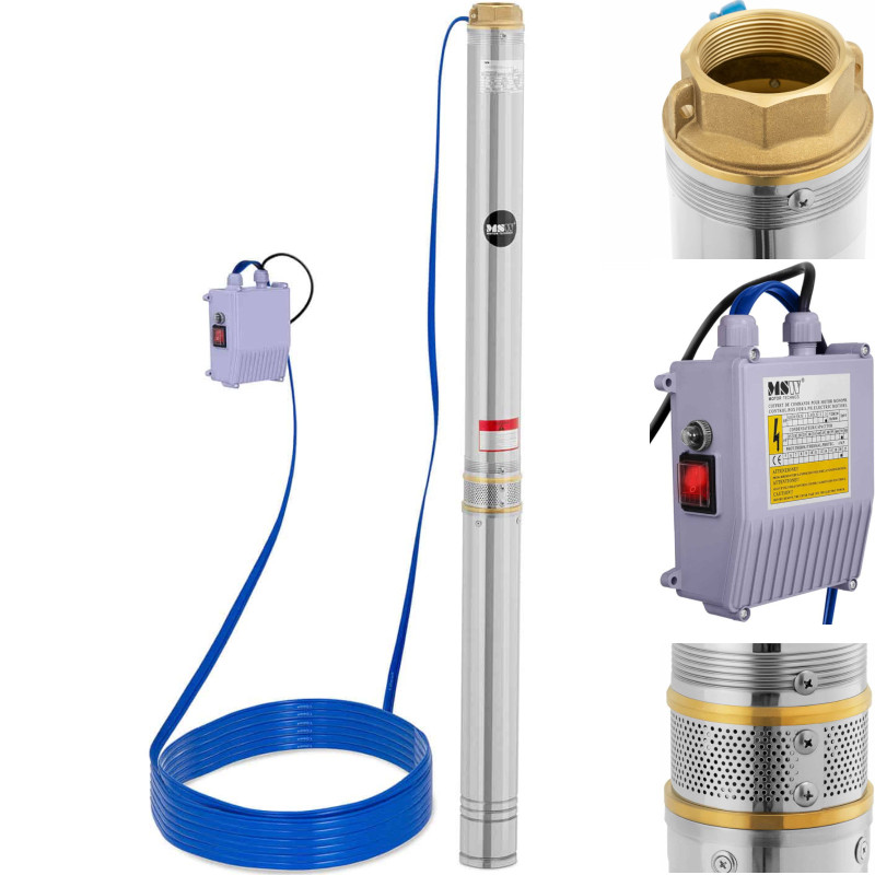 Giluminio šulinio siurblys STAL 3000 W 10800 l/h iki 96 m