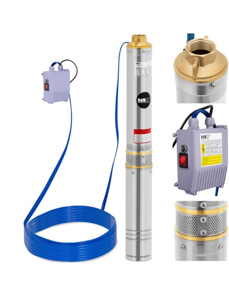 Povandeninis siurblys giluminiam gręžiniui STAL 750 W 6000 l/h iki 58 m Povandeninis siurblys giluminiam gręžiniui STAL 750 W 6000 l/h iki 58 m