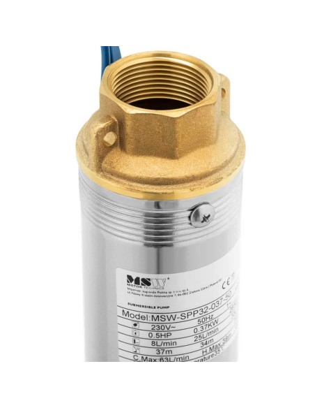 Povandeninis siurblys giluminiam gręžiniui STAL 500 W 3800 l/h iki 39 m Povandeninis siurblys giluminiam gręžiniui STAL 500 W 3800 l/h iki 39 m