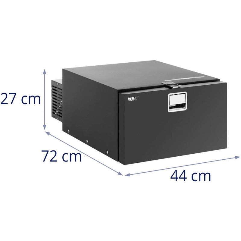 Įmontuojamas kempingo jachtos automobilio šaldytuvo stalčius 12 V -12-10C 35 l