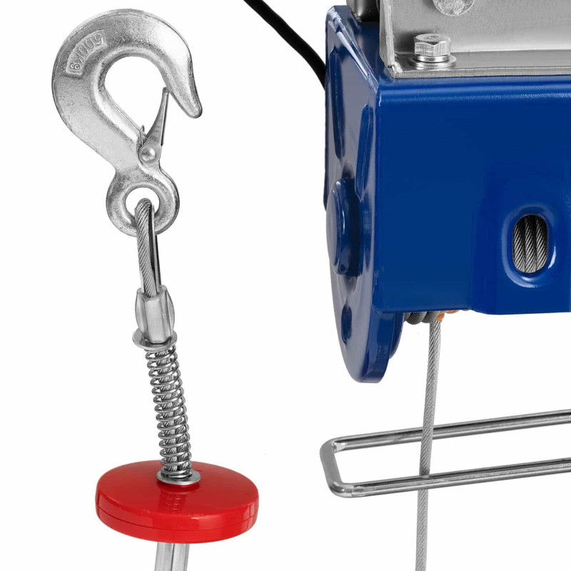 Elektrinė gervė su trosiniu kranu 1600 W 12 m 500 kg