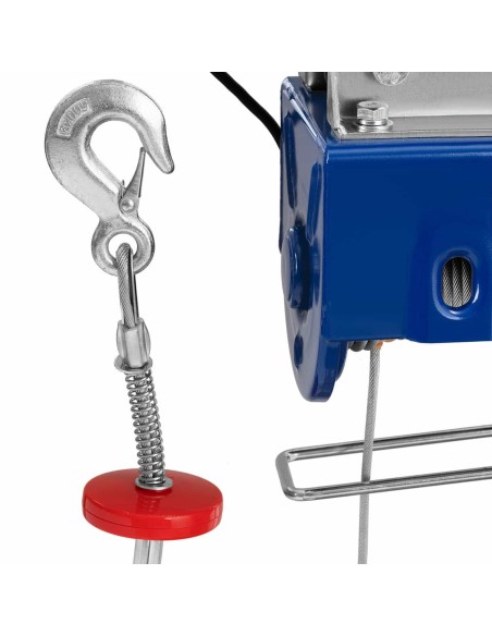 Elektrinė gervė su trosiniu kranu 1600 W 12 m 500 kg Elektrinė gervė su trosiniu kranu 1600 W 12 m 500 kg